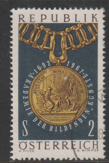 AUSTRIA 1967 The 275th Anniversary of the Academy of Visual Arts in Vienna UNH SG 1508