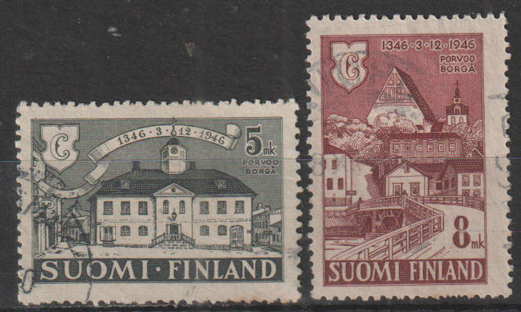 FINLAND 1946 The 600th anniversary of the town of Poorvo ULH SG 422/3