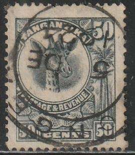 TANGANYIKA 1922 -1925 Giraffe ULH SG 81