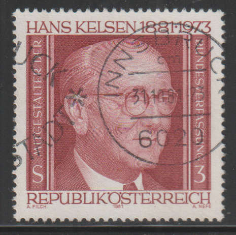 AUSTRIA 1981 The 100th Anniversary of Hans Kelsen UNH SG 1913