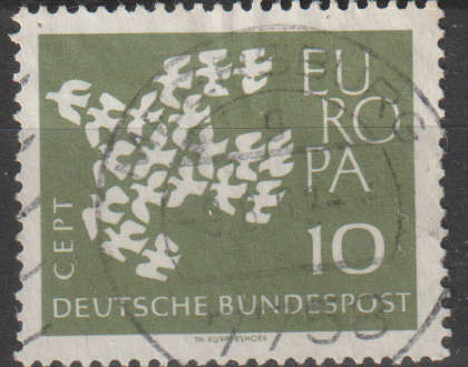 GERMANY 1961 EUROPA Stamps ULH SG 1281