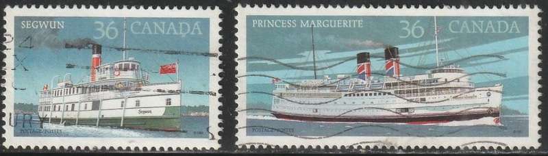 CANADA 1987 Canadian Steamships ULH SG 1245/6