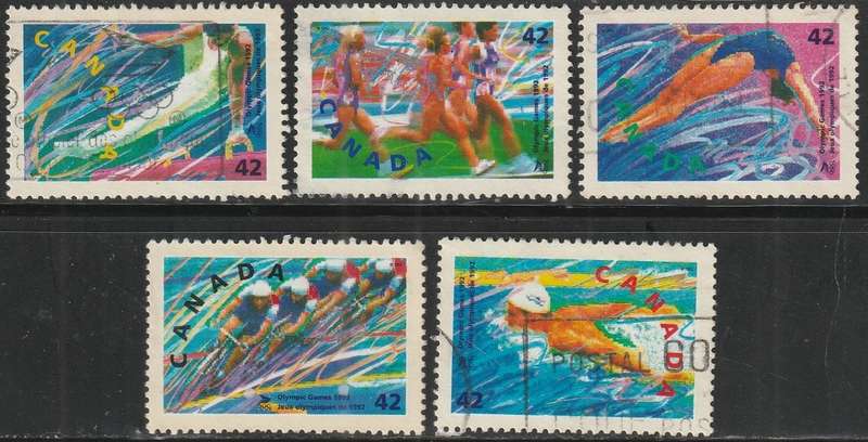 CANADA 1992 Olympic Games - Barcelona, Spain ULH SG 1482-6