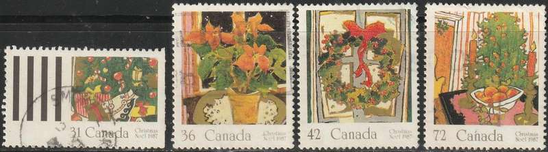CANADA 1987 Christmas - Christmas Plants ULH SG 1254-7