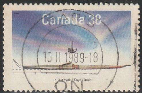 CANADA 1989 Small Craft of Canada - Native Canoes ULH SG 1317