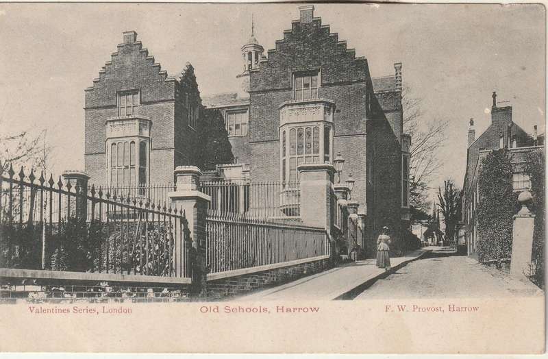 MINT POST CARDOLD SCHOOLS HARROW