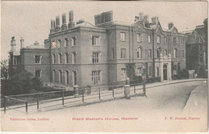 MINT POST CARDOLD HEAD MASTERS HOUSE HARROW