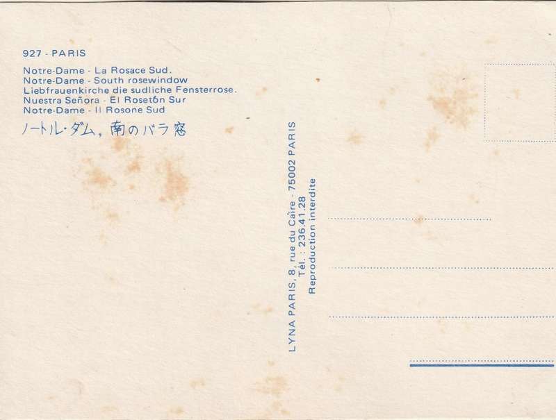 MINT POST CARD FRANCE
