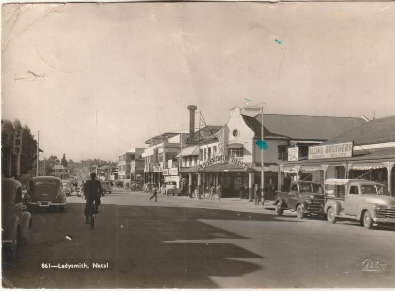 USED POST CARD LADYSMITH NATAL