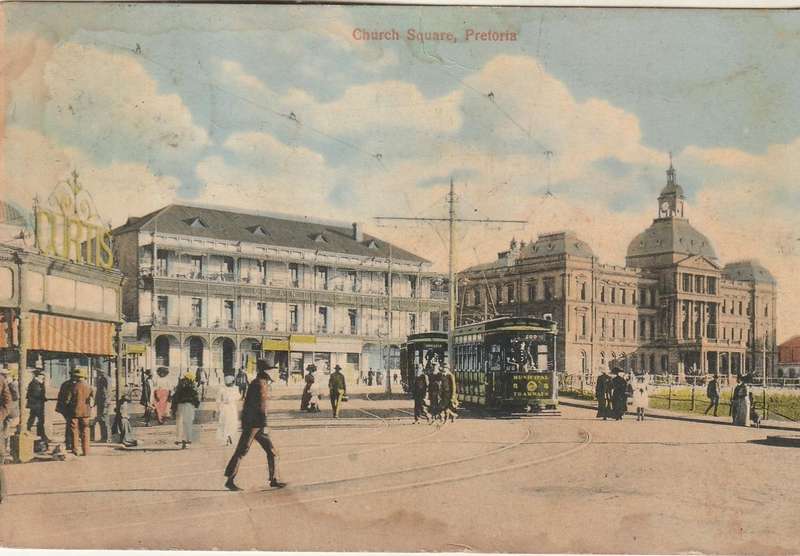 USED POST CARD CHURCH SQUARE PRETORIA