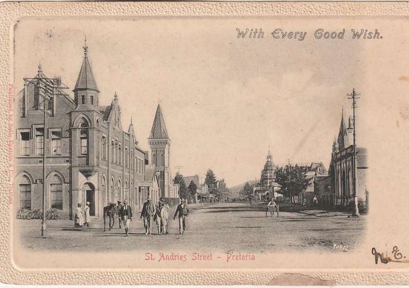 USED POST CARD ST ANDRIES STREET PRETORIA
