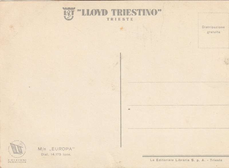 MINT POST CARD MN EUROPA
