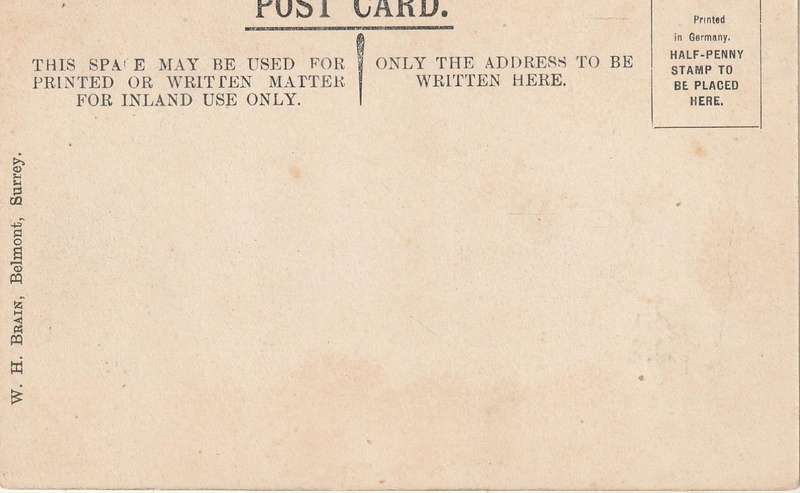 VINTAGE UN POSTED POST CARD DOWNS SCHOOL SUTTON