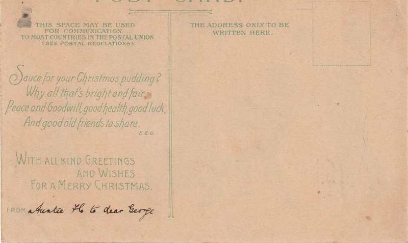 Vintage Christmas Post Card Super Rare read description