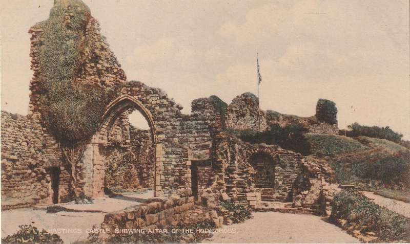 VINTAGE UN POSTED POST CARD HASTINGS CASTLE
