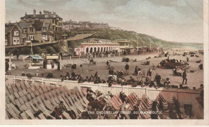 VINTAGE UN POSTED POST CARD BOURNEMOUTH