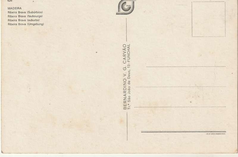 VINTAGE UN POSTED POST CARD MADEIRA