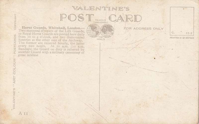 MINT POST CARD THE LIFE GUARD