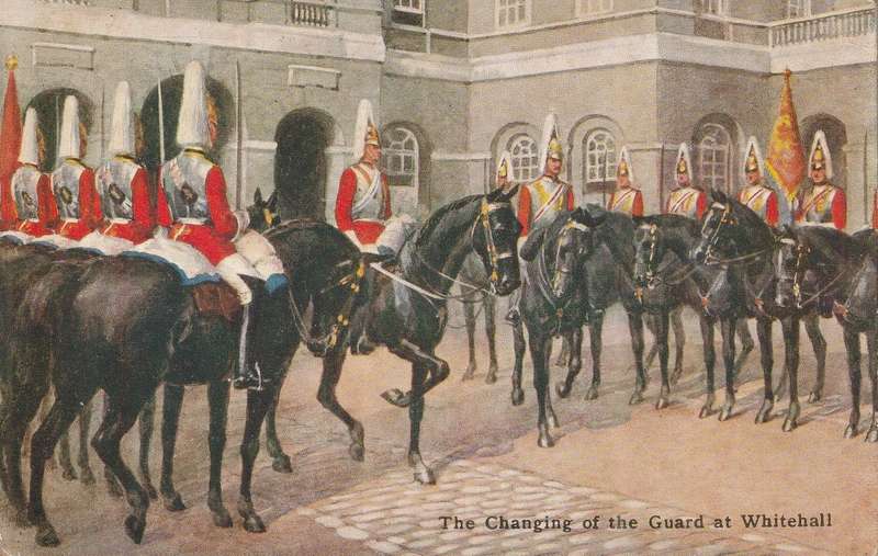 MINT POST CARD CHANGING OF THE GUARD