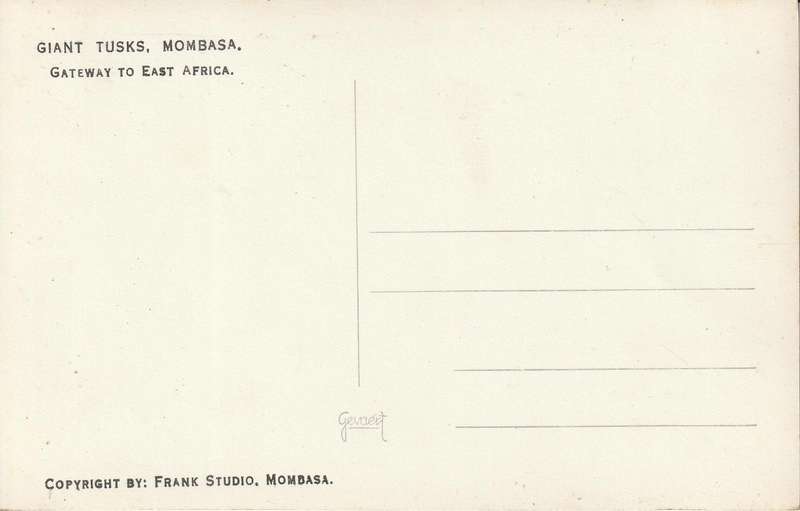 MINT POST CARD MOMBASA