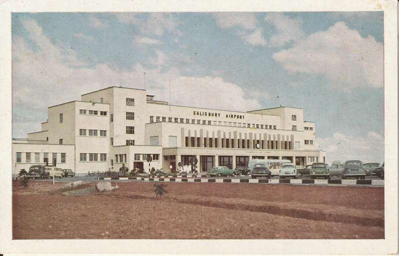 MINT POST CARD SALISBURY AIRPORT RHODESIA