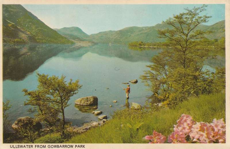 VINTAGE UN USED POST CARD ULLSWATER FROM GOWBARROW PARK