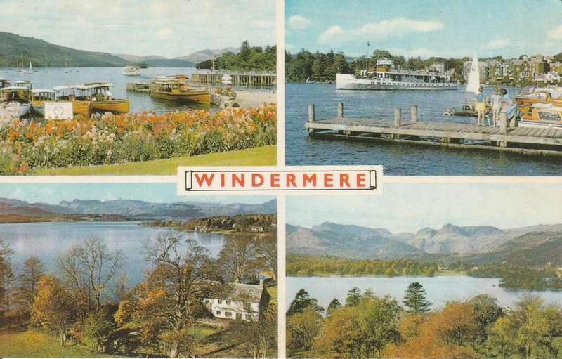 UN USED  VINTAGE POST CARD WINDERMERE