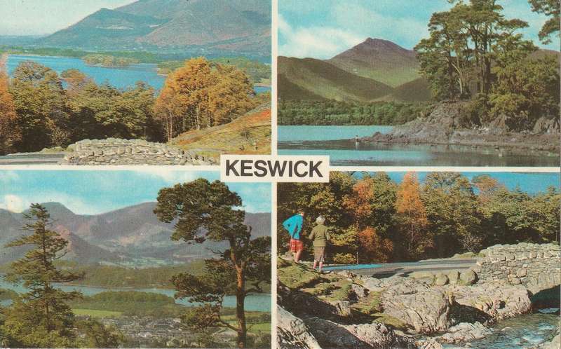 UN USED  VINTAGE POST CARD KESWICK