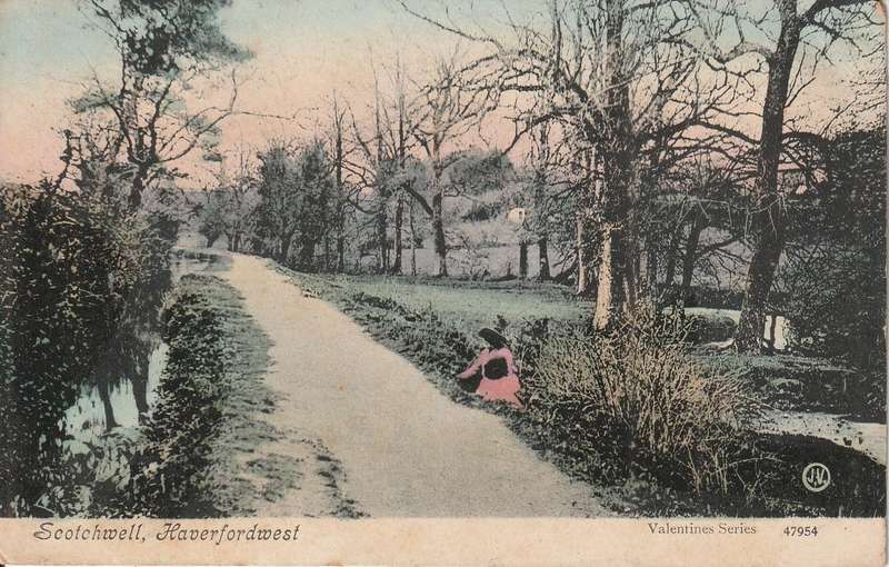 USED POST CARD SCOTCHWELL HAVERFORDWEST 1912