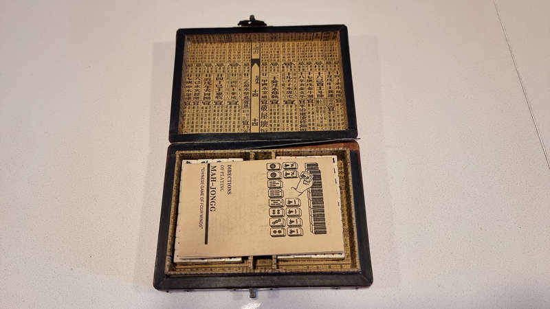 Vintage Mah Jong Set Board Game
