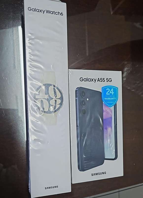 SAMSUNG GALAXY A55 5G 256GB (DUAL SIM) SMARTPHONE + SAMSUNG WATCH 6 40MM *CRAZY WEDNESDAY*