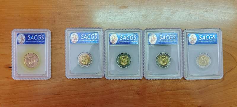 Mandela 2008 Coins Set MS65 to MS67 + GILT