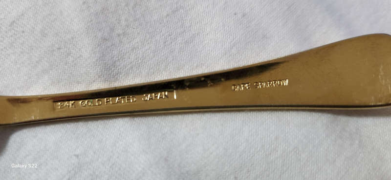 24 karat Gold plated Spoons
