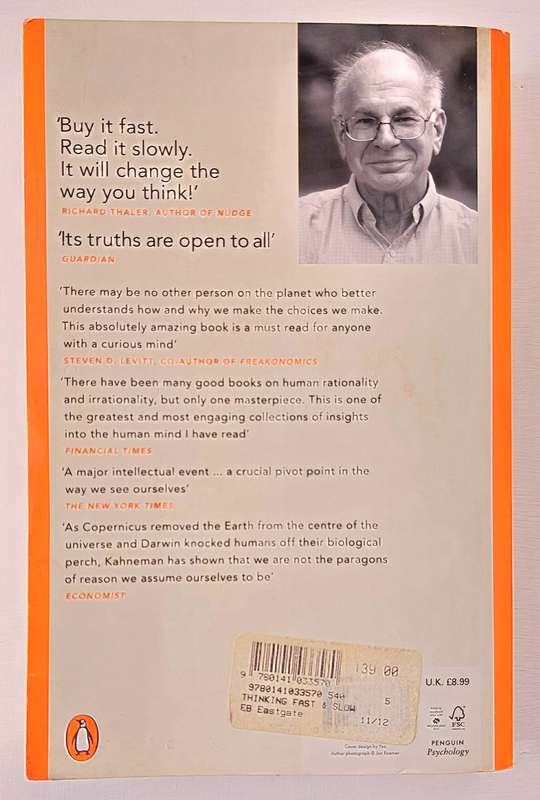 Thinking Fast and Slow - Daniel Kahneman (Paperback)
