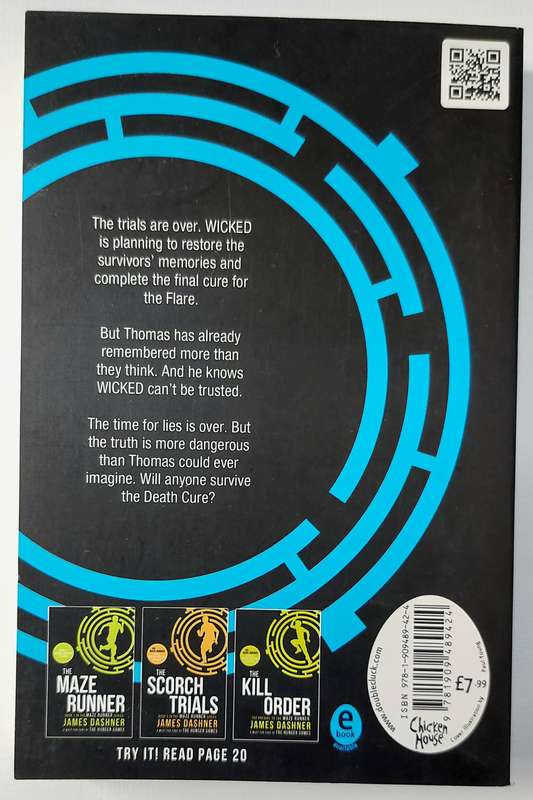 The Death Cure - James Dashner. Maze Runner Book 3 (Paperback)