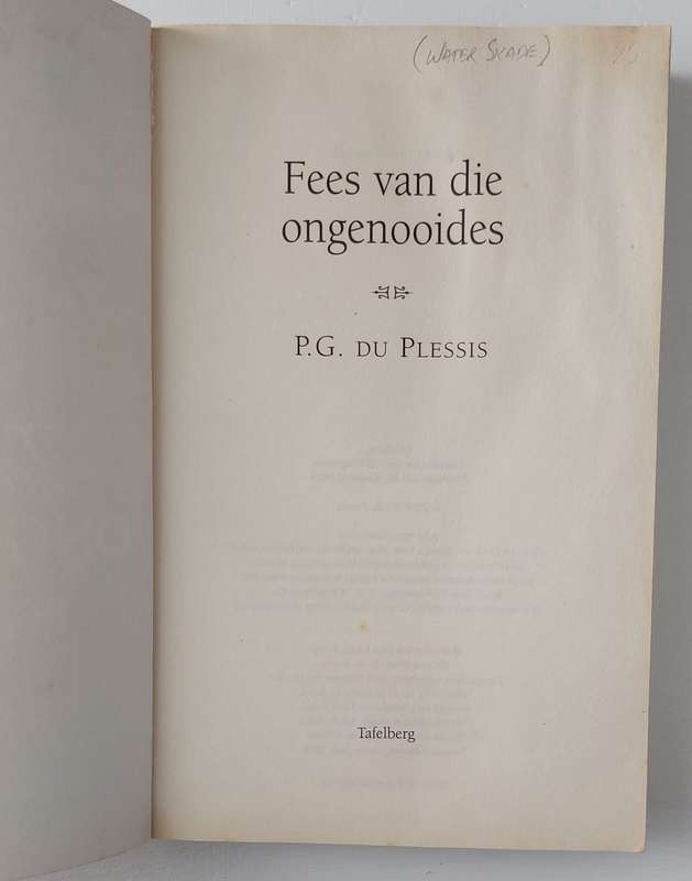 Fees van die Ongenooides - P.G. du Plessis (Paperback)