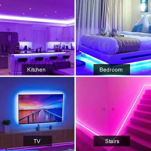 2835 LED RGB Frosted  5 Meter 12V FLEXIBLE Strip  KIT