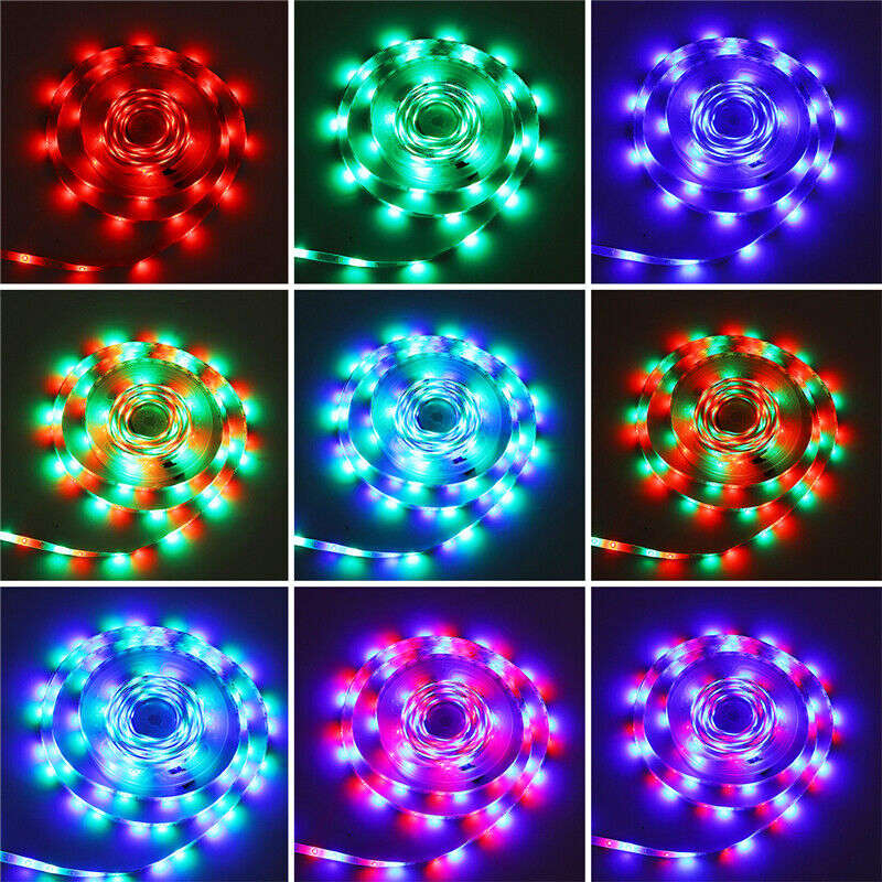 2835 LED RGB Frosted  5 Meter 12V FLEXIBLE Strip  KIT