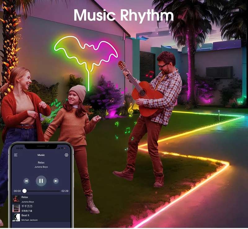 5M USB RGB Neon Flex Strip