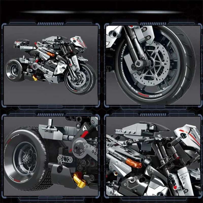 842PCS Blocks Super Motorcycle