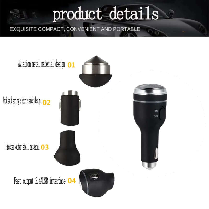 3 in 1 Smart Razor Car Charger