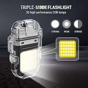 Mini Keychain Light With Lighter