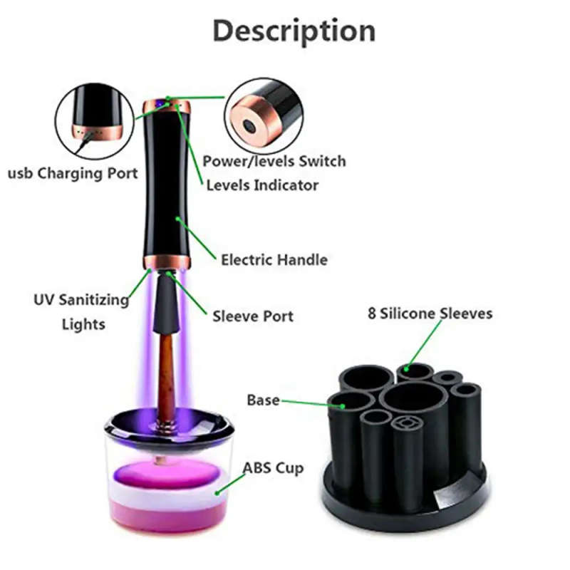 Makeup Rechargeable Brush Cleaner