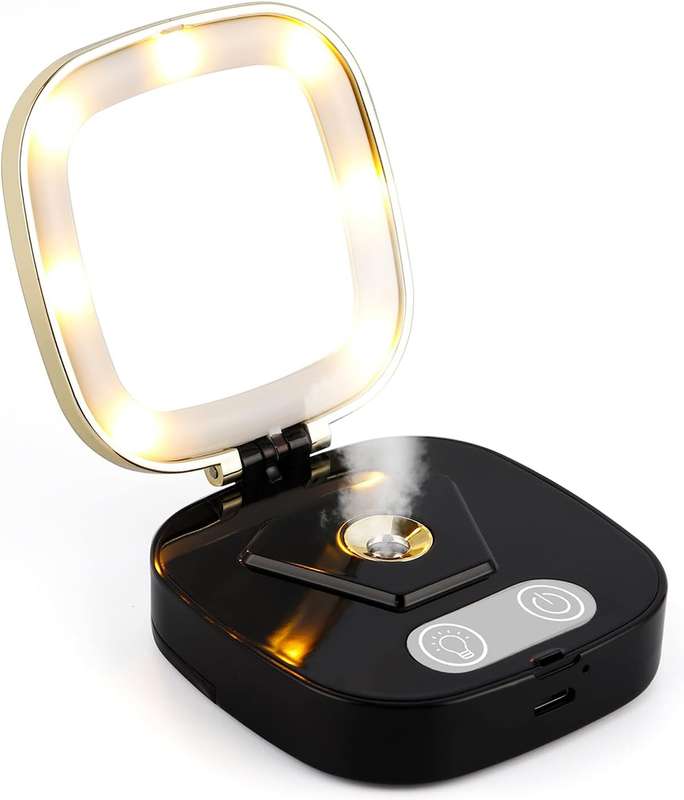 Facial Mirror With Mist Sprayer