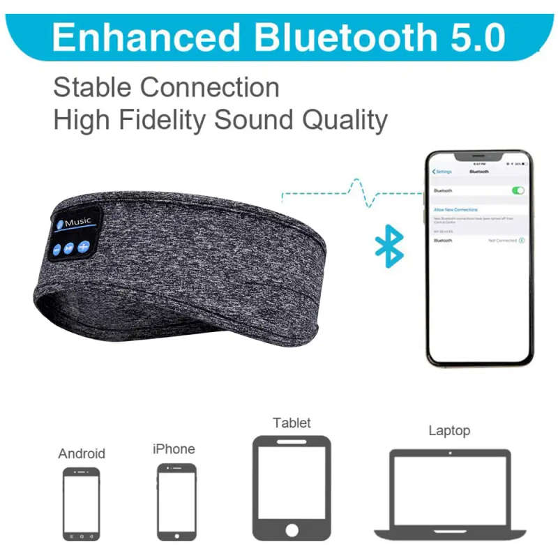 Bluetooth Sports Headband Headphones