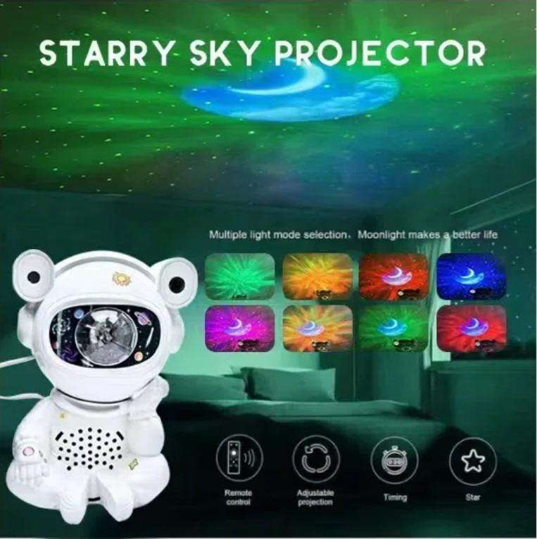 Sitting Astronaut Projection Bluetooth Speaker Light