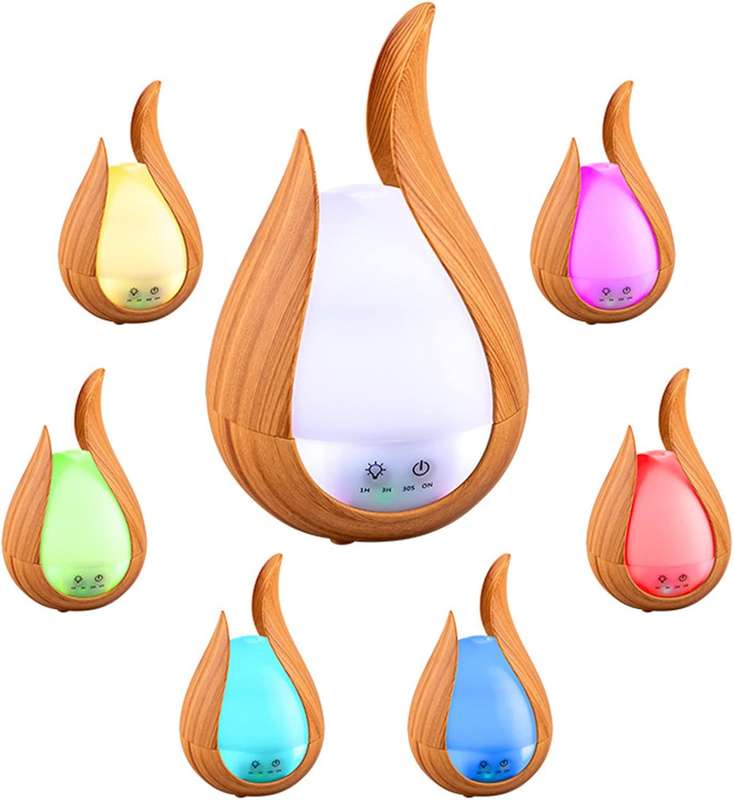 200ml 7 Colour Wood Grain Aroma Diffuser