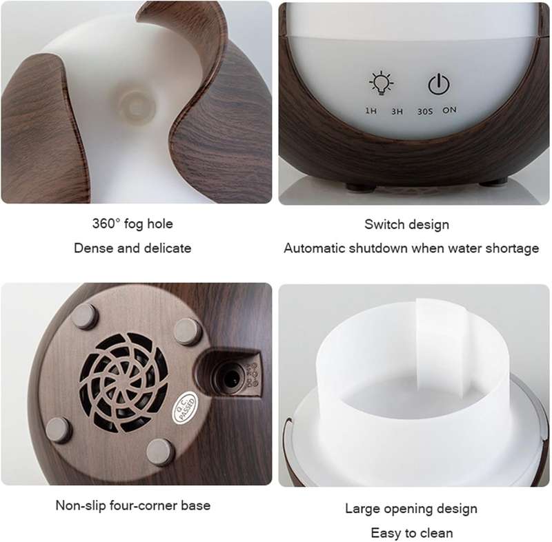 200ml 7 Colour Wood Grain Aroma Diffuser