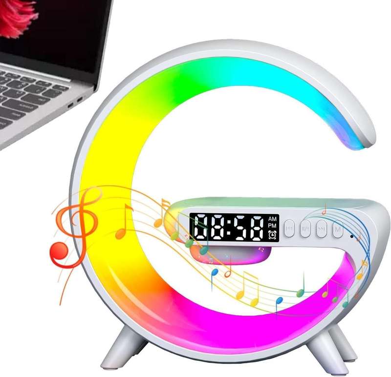 RGB LED Mini G Speaker With Wireless Charger