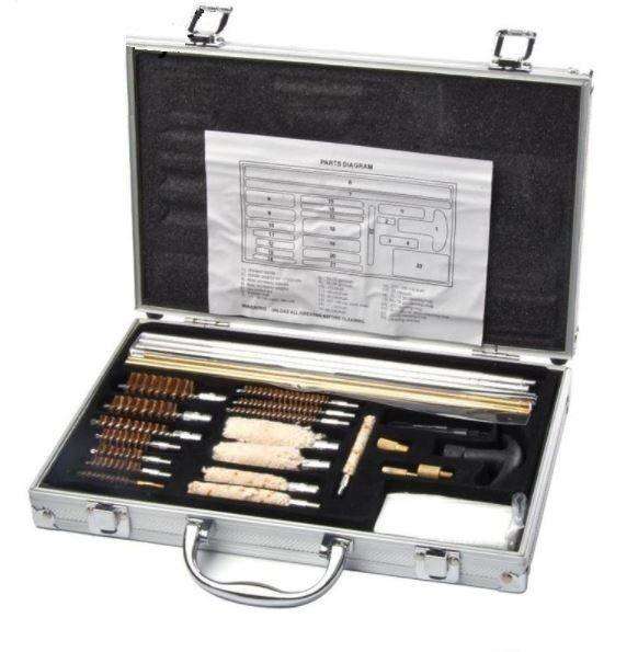 Aluminium Universal 26pc Gun Cleaning Kit